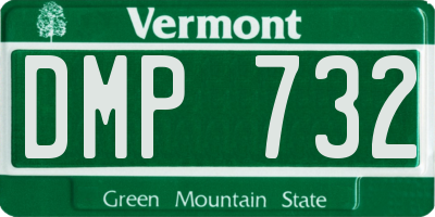 VT license plate DMP732