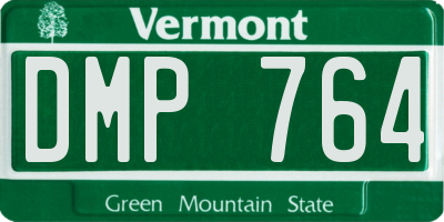 VT license plate DMP764
