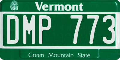 VT license plate DMP773