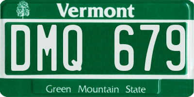 VT license plate DMQ679