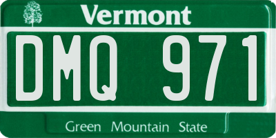 VT license plate DMQ971