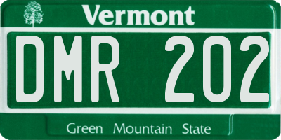 VT license plate DMR202