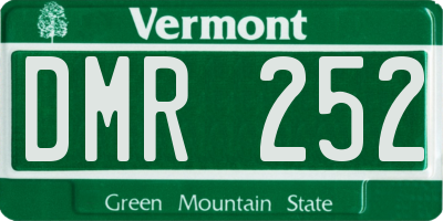 VT license plate DMR252