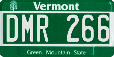 VT license plate DMR266