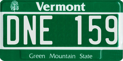 VT license plate DNE159