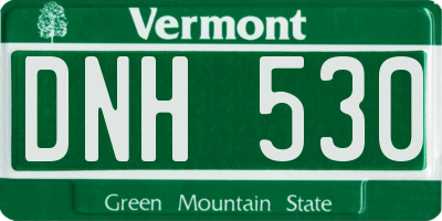 VT license plate DNH530