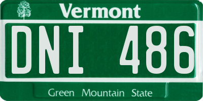 VT license plate DNI486