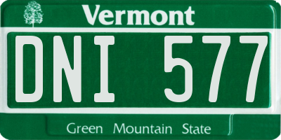 VT license plate DNI577
