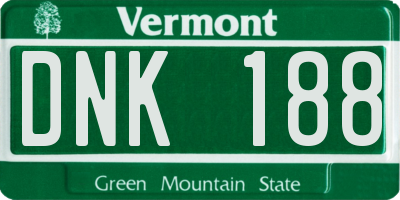 VT license plate DNK188