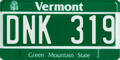 VT license plate DNK319