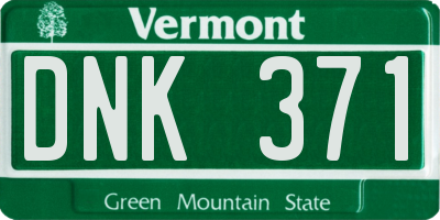 VT license plate DNK371