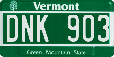 VT license plate DNK903
