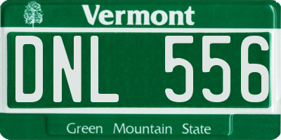 VT license plate DNL556