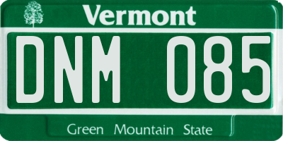 VT license plate DNM085