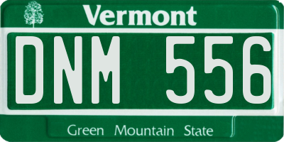 VT license plate DNM556