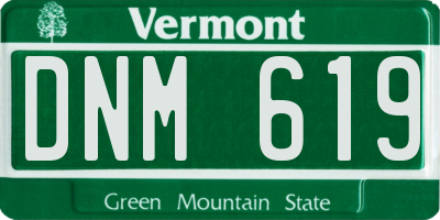 VT license plate DNM619