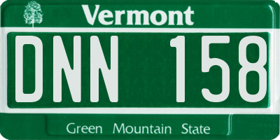 VT license plate DNN158