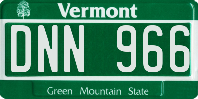 VT license plate DNN966