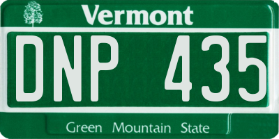 VT license plate DNP435