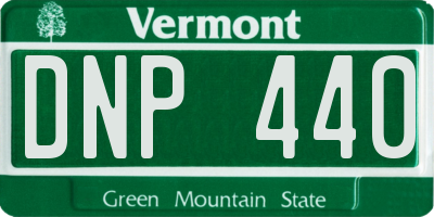 VT license plate DNP440
