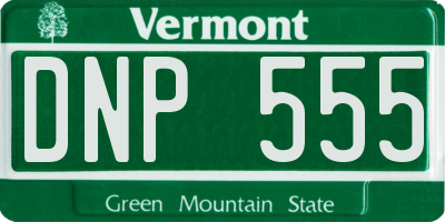 VT license plate DNP555