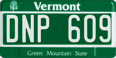 VT license plate DNP609