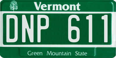 VT license plate DNP611