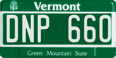 VT license plate DNP660