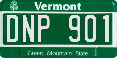 VT license plate DNP901