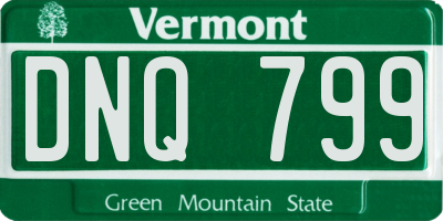 VT license plate DNQ799