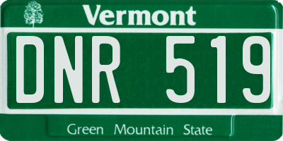 VT license plate DNR519