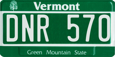 VT license plate DNR570