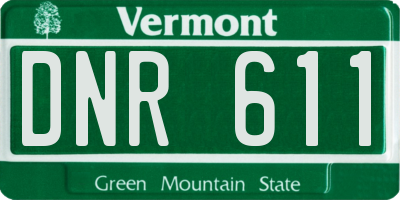 VT license plate DNR611