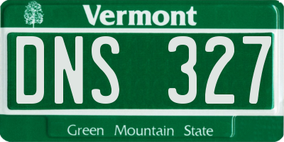 VT license plate DNS327