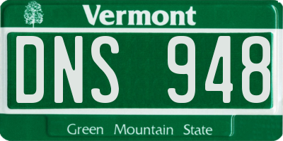 VT license plate DNS948