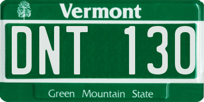 VT license plate DNT130