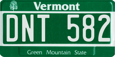 VT license plate DNT582
