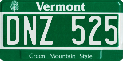 VT license plate DNZ525