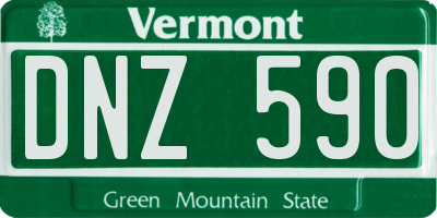 VT license plate DNZ590