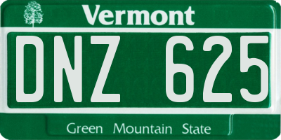 VT license plate DNZ625