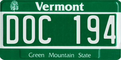 VT license plate DOC194