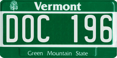 VT license plate DOC196