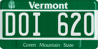 VT license plate DOI620