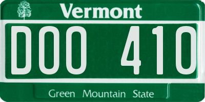 VT license plate DOO410