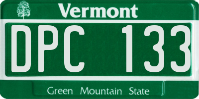 VT license plate DPC133