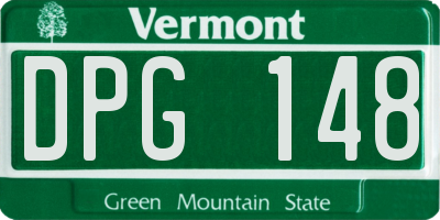 VT license plate DPG148