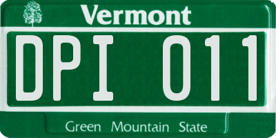 VT license plate DPI011