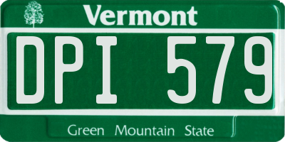 VT license plate DPI579