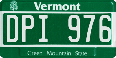 VT license plate DPI976
