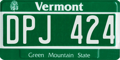 VT license plate DPJ424